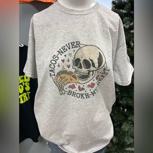 Brand new unisex t-shirt Valentine’s Day tacos never broke my heart